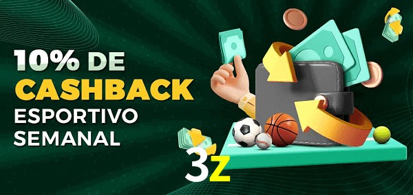 10% de bônus de cashback na 3z